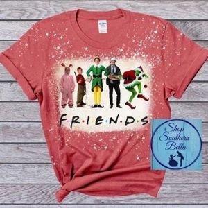 Christmas Character Bleach Shirt NEW